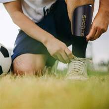 运动户外 3 双/套男士中筒运动袜尼龙混纺防滑减震舒适透气运动袜适合男士户外篮球足球训练跑步户外活动