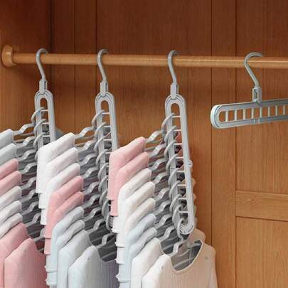 5 יחידות קולב בגדים מסתובב רב תכליתי עם 9 חורים, מתאים לארון בגדים, מתלה אחסון, קולב קסום לקישוט, מתאים לסתיו, חג, חדר, עיצוב הבית, עיצוב חדר שינה