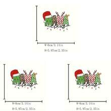 1/2/3 件圣诞快乐，妈妈克劳斯热漆贴纸 - 非常适合 DIY T 恤、牛仔裤和背包 - 可清洗且耐用 - 彩色 - 查看 4