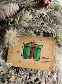 6pcs Vintage Christmas Greeting Cards - Perfect Gift For Friends, Christmas Party, Holiday Decor,Christmas - Multicolor - View 4