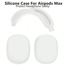 Apple Slime Silicone Protective Case Compatible With Airpods Max - Soft Silicone Cover, Waterproof, Dustproof, Fingerprint-Proof, Scratch-Resistant 360° Full Protection, Silicone Ear Cup Cover, Silicone Headband Cover, Silicone Headband Pad, Silicone Carrying Case, Flexible Silicone Material For Comfort, Durability And Easy Cleaning, Multiple Colors Available, Great Gift