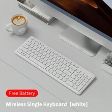 Women's Office Wireless Keyboard Mute Computer Highly Attractive Purple Portable Small Laptop External Keyboard And Mouse Set - 2.4G Wireless Single Keyboard - View 13