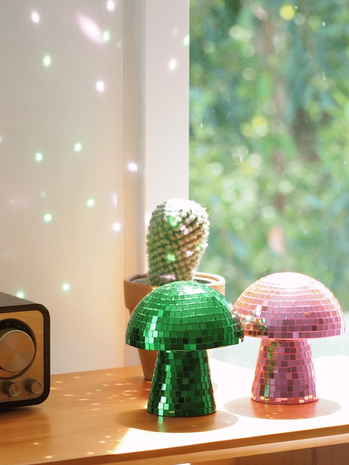 Mushroom Disco Ball For Bar, Party, Room, Table Decor Mirror Disco