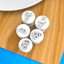 Stamp Kit For Brigadeiro Father's Day Party Decoration Sweets - trắng - Xem 1