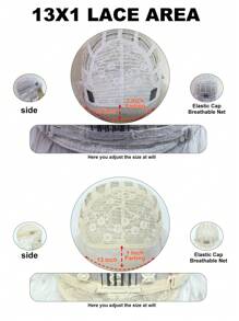 Women's Long Fluffy Silver White Lace Front Wig, Long Curved Synthetic Lace Front Wig, Pre Pulled Natural Hair Line Free Part 13 * 1 High-Definition Transparent Front Lace Silver White Wig, Suitable For Daily Party Role-Playing, Wearing Glue Free Wig, 150% High-Density Soft Fluffy Silver White Synthetic Heat-Resistant Fiber Hair Texture, 26 Inches High Temperature Fiber Wig, Natural Realistic Wig, Elegant Women's Fluffy Curved Curly Hair Wig - White - View 11