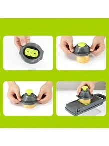 14/16 Pieces/Set, Vegetable Chopper, Multifunctional Fruit Slicer, Easy To Use, Replaceable Various Blades Manual Food Grater, Vegetable/Slicer, Cutter With Container, Onion Chopper, Home Potato Chopper, Kitchen Supplies, Kitchen Gadgets, Dormitory Necessities, Kitchen Food Chopper Salad
