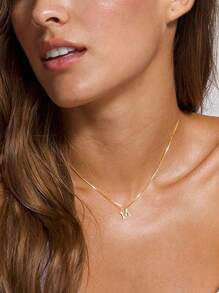 26 English Letter Necklace Light Luxury Small Luxury High-End Collar Chain