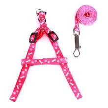 1pc 110cm Long Polyester Printed Material Dog/Cat Leash, Suitable For Various Small Dogs & Cats, Pet Supplies Accessory