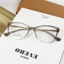 Women's Retro Cat Eye Glasses Frame Durable Nylon For Prescription Fast Shipping AF290 - C8 BỤI TÍM - Xem 1