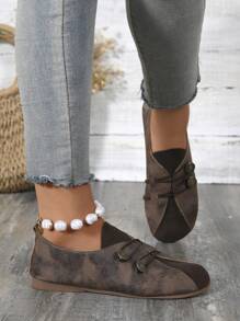 Women's Flat Casual Comfortable Slip-On Soft Sole Oxford Shoes