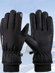 1 paar warme touchscreen-handschoenen, geschikt voor 12-16-jarigen en 18-24-jarigen, voor mannen en vrouwen, geschikt voor skiën, wandelen en hardlopen bij koud weer, winterhandschoenen voor sneeuwscooters, geschikt voor koud weer