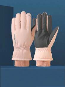 1 paar warme touchscreen-handschoenen, geschikt voor 12-16-jarigen en 18-24-jarigen, voor mannen en vrouwen, geschikt voor skiën, wandelen en hardlopen bij koud weer, winterhandschoenen voor sneeuwscooters, geschikt voor koud weer