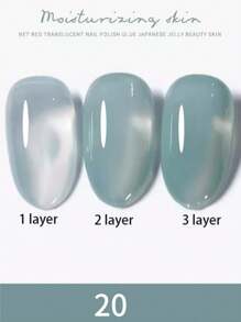 MIANEL 12ML/PCS 30- Colors Ice Clear Nude Jelly Gel Nail Polish Top Selling Pink Nails Blue Nails White Nails Red Nails Black Nails Gel Polish Suitable For 4 Seasons For Nails And Toe Nails UV Light Nails Nail Art Salon Use Fall Nails Christmas Nails Perfect For Nail Art Salons Use And DIY Use ,Nail Supplies Gifts For Girls Soak Off Semi Permanent Varnish Manicure - Multicolor - View 16