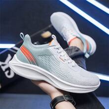 Men's New Breathable Mesh Deodorizing Athletic Sneakers, Casual Soft Sole Running Shoes