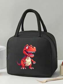 1 件可爱卡通恐龙保温午餐袋 - 学校保温午餐盒 - 彩色 - 查看 15