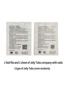 24 piezas Puntas de uñas largas y puntiagudas, set de uñas postizas artificiales con rayas de lentejuelas doradas y negras, adecuado para fiesta o uso diario uñas falsas uña falsa uña acrílica - Negro - Ver 6
