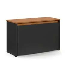 Quality Furniture Sapateira Articulada 1 Porta Com Nicho Com Assento Madeira Charme - Preto - Visão 2