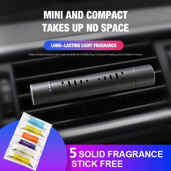 Easypie Selection 1 Peça Difusor de Ar no Painel do Carro, Clipe Aromático de Ventilação para Carro, Escritório e Cozinha, Clipe de Difusor para Carro, Clipe de Difusor de Carro com 5 Varetas de Refil, Clipe de Aromatizante de Carro, Acessórios Decorativos com Fragrância para Carro, Escritório, Cozinha, Banheiro, Casa de Animais de Estimação