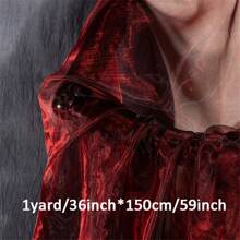 1pc Iridescent Ombre Organza Fabric, Soft Tulle Fabric For Stage Backdrop, DIY Craft, Apparel - 59inch Width X 36/108/180inch Length (20gsm/Sqm) - Multicolor - View 15