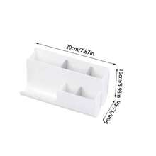 1 szt. Minimalistyczny plastikowy wielofunkcyjny organizer na długopisy na biurko, przechowywanie kosmetyków do artykułów biurowych