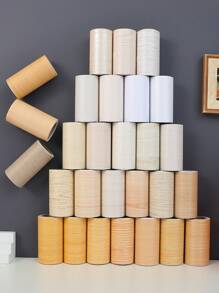 浅色木纹即撕即贴壁纸，可移除自粘墙纸，适用于门/橱柜/家具翻新，简约北欧风格，浅黄色木纹接触纸，防水防潮，DIY装饰贴纸，贴纸，墙贴花，乙烯基贴花，用于家居装饰，春季装饰品，让您的家焕然一新，节日装饰贴纸礼物生日毕业 - 彩色 - 查看 3