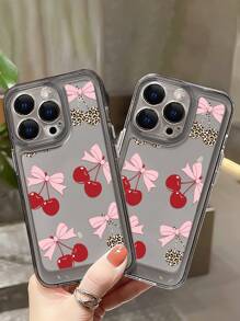 Apple-Design Handyhülle mit Schleife, Blume, goldfarbenem Rose-Rand und Vier-Ecken Sturz-Schutz, kompatibel mit Samsung faltbaren Smartphones - Verschiedenfarbig - Übersicht 3