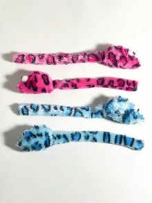 1 只长尾巴毛绒小老鼠猫玩具，猫玩具，尾巴发出沙沙声，互动有趣，自娱自乐猫玩具，仅供宠物使用 - 查看 5