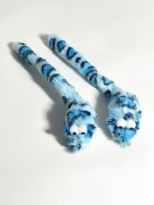 1 只长尾巴毛绒小老鼠猫玩具，猫玩具，尾巴发出沙沙声，互动有趣，自娱自乐猫玩具，仅供宠物使用 - 查看 8