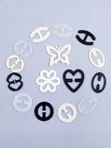 4/12pcs,Invisible Bra Strap Non-Slip Buckle, Three Shapes And Four Colors Of Non-Slip Underwear Shoulder Multi-Functional Belt Clip, Fitness Yoga Shoulder Buckle, Summer Outdoor Preferred