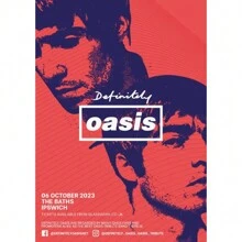 1 件绿洲乐队海报热门音乐海报专辑帆布印刷海报墙壁艺术装饰黑白适用于家庭客厅装饰无框 - 彩色 - 查看 22