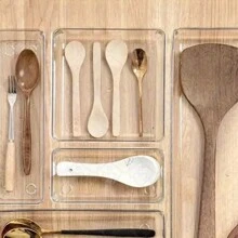 Multipurpose Modular Organizer For Makeup Cutlery Holder 5 Units - 無色 - 查看 10