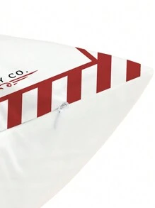 1 Vỏ gối trang trí họa tiết Giáng sinh (Không có lõi), Vỏ gối in họa tiết một mặt mềm mại và thoải mái cho phòng ngủ, phòng khách, ghế sofa, trang trí tiệc - Nhiều màu - Xem 4