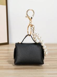 Túi xách mini ngọc trai thời trang giản dị Quà tặng nhỏ Quà tặng cho cô ấy Quà tặng sinh nhật cho nam giới - màu đen - Xem 2