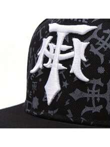 1 件男士刺绣戟标志棒球帽，适合外出、旅行、休闲街头风格，四季时尚配饰 - 彩色 - 查看 5