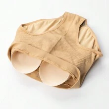 Women Padded Booty Pants Body Shaper Briefs Underwear Panty Butt Lifter Hip Enhancer Underpants - Beige - View 11