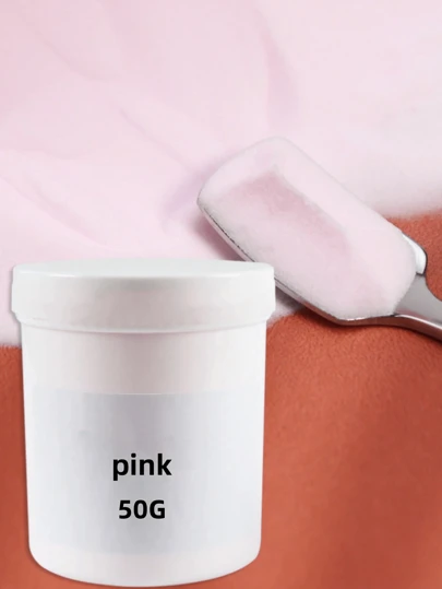 50g/Pc Pink Acrylic Powder & Acrylic Dipping Powder For Nail Carving, Nail Art DIY Supplies For Home Salon Acrylic Press On Nails