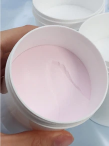 50克/包 粉色丙烯酸粉和丙烯酸浸粉，用于美甲雕刻、美甲DIY用品，适用于家庭沙龙和丙烯酸按压式美甲 - 粉色 - 查看 3