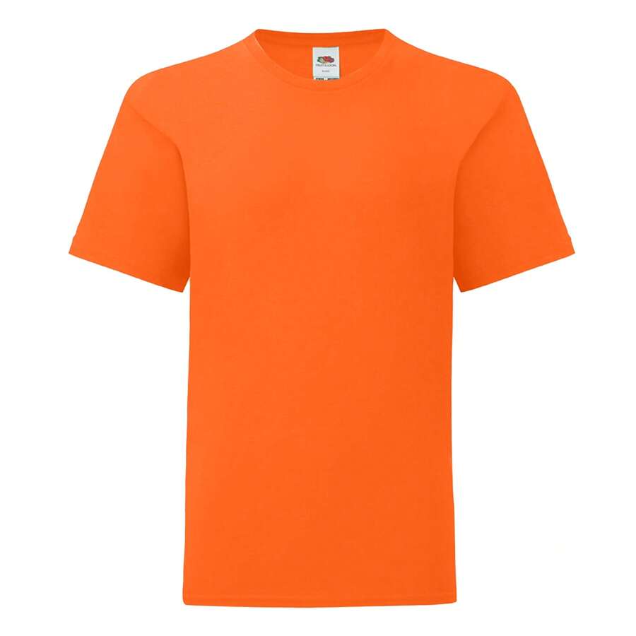 Fruit of the Loom Childrens/Kids Iconic 150 T-Shirt (Orange) - Orange - View 1