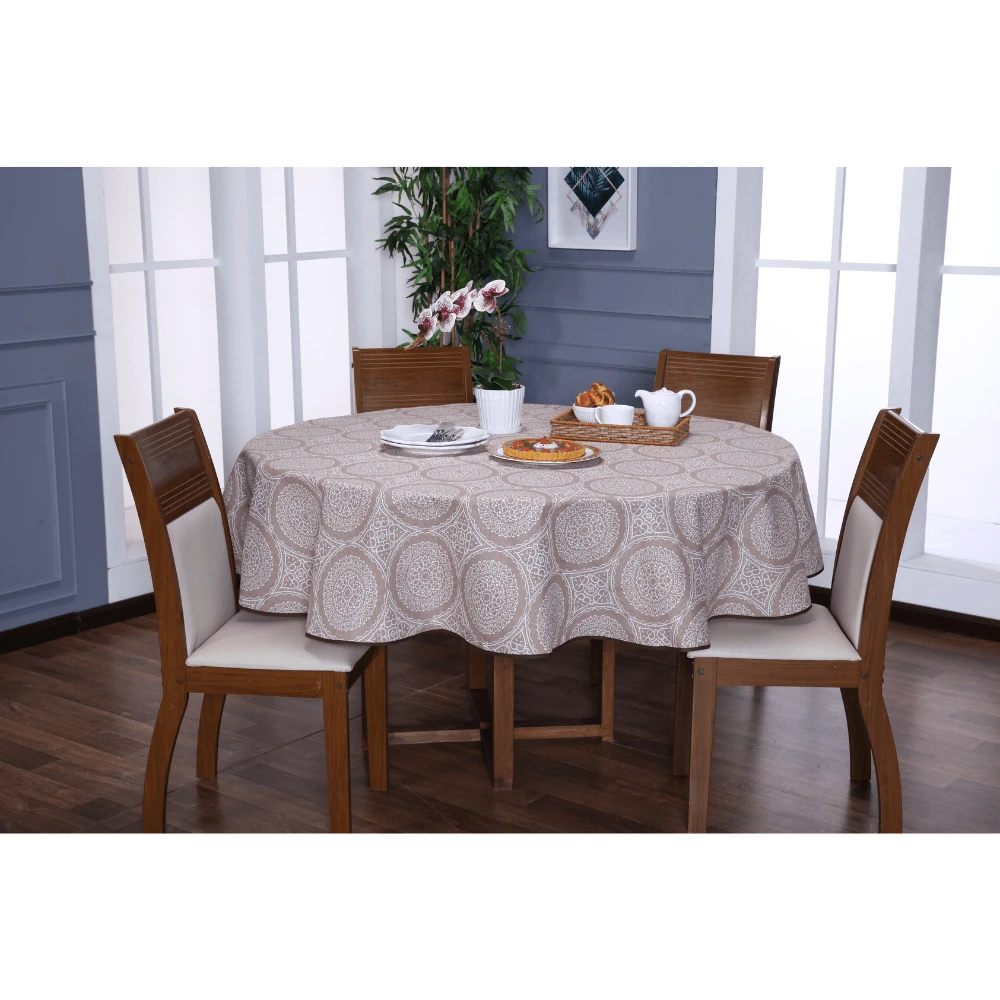 Round Tablecloth 6 Or 8 Seats 2.20m Diameter Premium - 型號02 - 查看 1