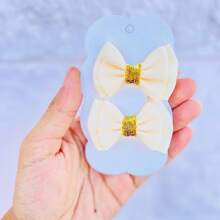 Double Bow / Double Bow / Double Off - 米色 - 查看 2