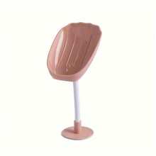 1Pc Shell-Shaped Soap Dish - Wall-Mounted, No-Drill, Drainage Design For Bathroom & Kitchen - Multicolor - View 8