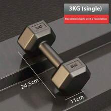 Hexagonal Hex Dumbbell, Coated Weight Lifting Dumbbell For Men And Women Home Gym Workout Gym Accessories