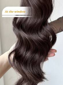 24 Inch Brown Wavy Thermoplastic Synthetic Ponytail Hair Clip, For Daily Use - Brown - View 9