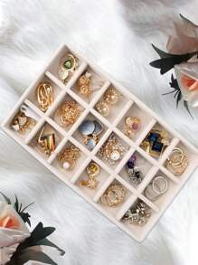 4 piezas/Conjunto de bandeja para joyería, organizador de exhibición de joyería, caja de almacenamiento de joyería, soporte para joyería, bandeja para joyería, bandeja de colección de joyería, organizador de cajón para joyería, organizador de envoltura de regalo de joyería, aplicable para anillos, collares, relojes, aretes, pulseras, broches, exhibición y almacenamiento elegante, ideal para decoración del hogar, dormitorio, baño, decoración de la habitación, Mes del Orgullo LGBTQ/Día de San Patricio/Día de San Valentín/Navidad/Halloween/Regalos de vuelta a la escuela y fiestas de cumpleaños