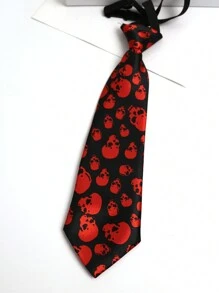 1pc Skull Street Casual Cute Polyester Skull Head Hairband Elastic Band, Suitable For All Seasons - Multicolor - View 4