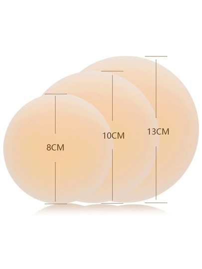 1 Pair Reusable Nipple Covers, 8cm/10cm/13cm, Suitable For Various Occasions