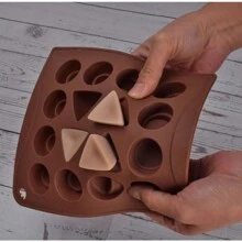 1pc Large Capacity16/24/ 30-Cavity Chocolate Mold, Lead-Free 3D Silicone Pastry Mold For Baking, Candy Making, And Kitchen Creations Easy Release, Dishwasher Safe - Multicolor - View 8