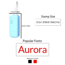 [定制] 个人姓名印章、手写签名印章、姓名雕刻个性化签名印章、护士自印章 - 藍色 - 查看 7
