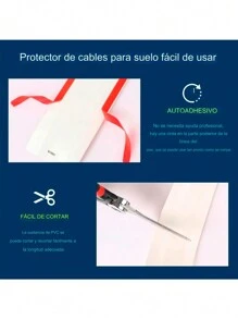 Cinta Protectora Y Organizadora De Cables Adherible 3 Metros - Blanco - Ver 5