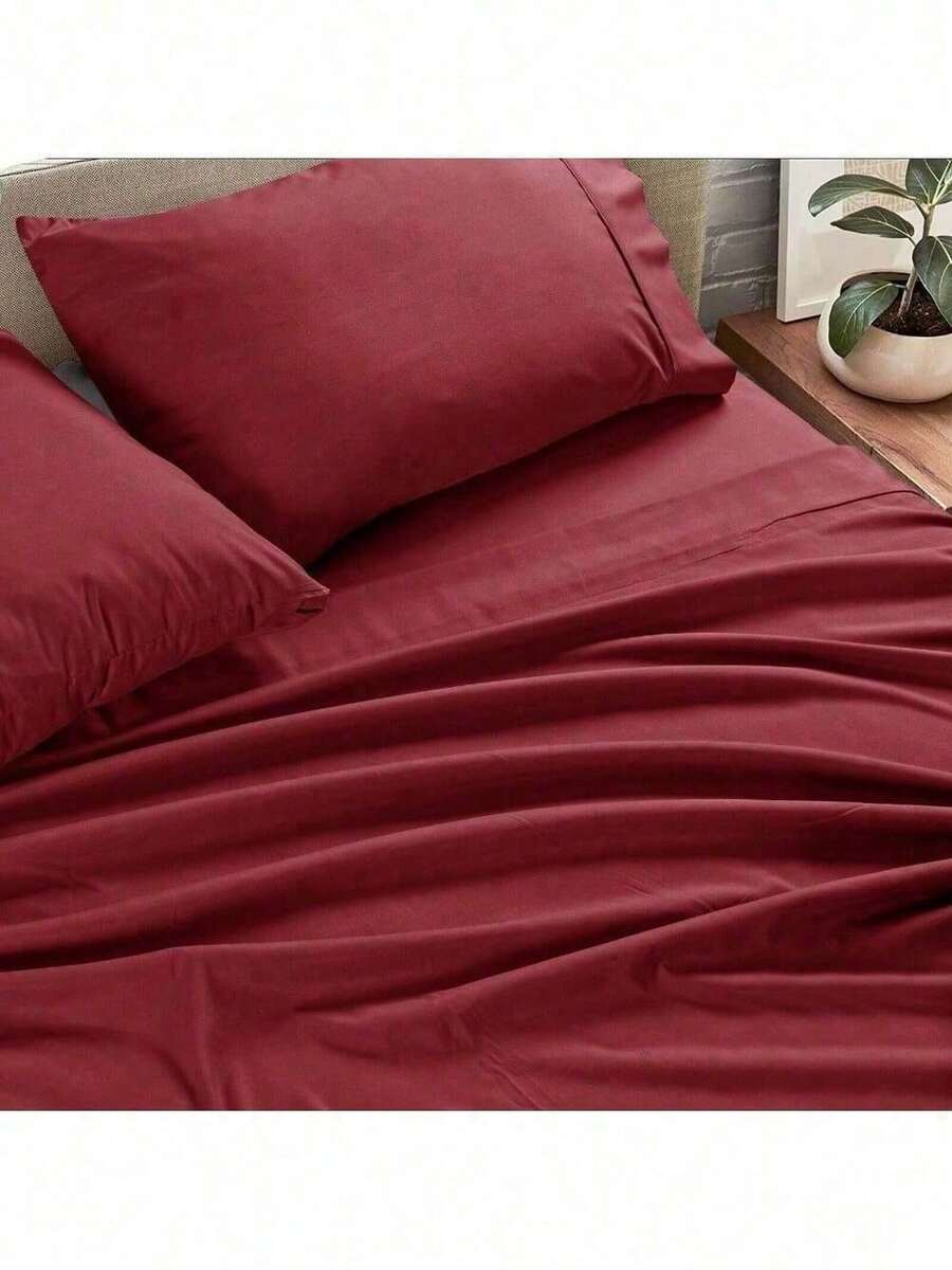 Sheet Set Queen Microfiber Ultra Soft Breathable 4 Piece Full Size Bed